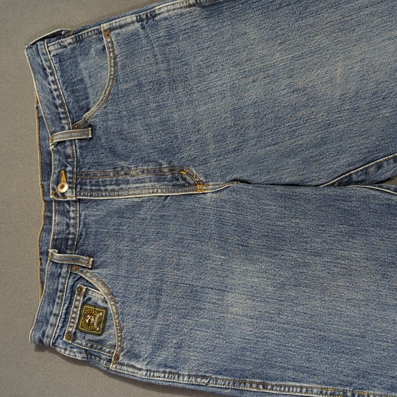 Cinch Jeans Men's 35x32 Blue Western Denim Green Label Relaxed Cowboy Rodeo - Picture 4 of 10